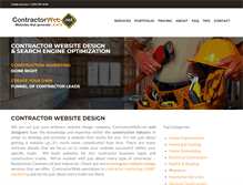 Tablet Screenshot of contractorweb.net